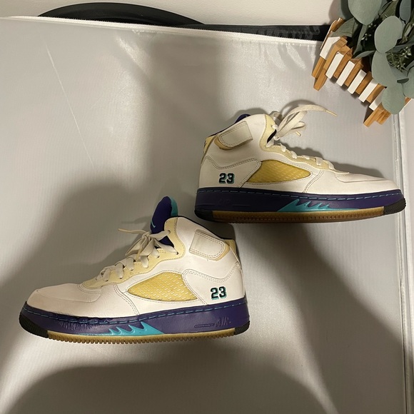 Nike Air Jordan Sz. 5.5Y Nike 318609-102 Grape Ice Emerald - Picture 7 of 10